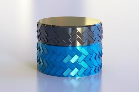 Screw Top Lid Rugged Cylindrical Container