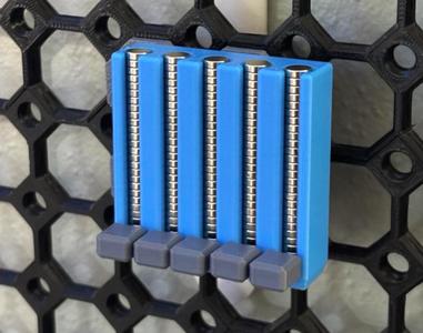 6 X 2 Magnet Rack for Multiboard holds 125 magnets