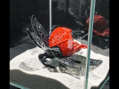 Betta Fish Flower Cave | Unique Fish Tank Design Playground | Functional Aquarium Voronoi Decoration