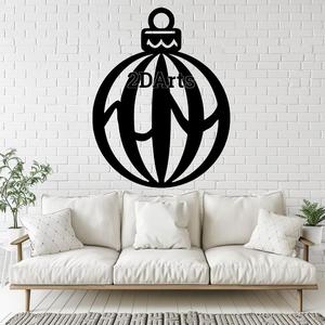 Christmas Tree Ball 2D Wall Art/Window Art - Digital STL & SVG File