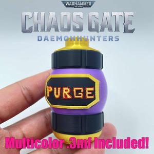 Warhammer 40k Chaos Gate Psychotroke Grenade 3mf Prop Cosplay Darktide
