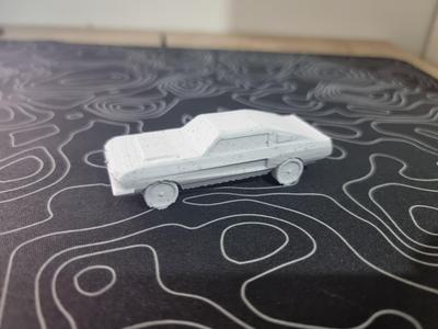 Polygonal car mustang inspired