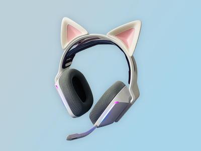 Cat Ears for Logitech G733 and G535