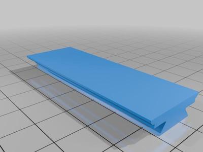 dovetail rail with flat edge
