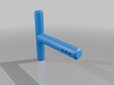 Lowered T-handle for the wheeleo cane
