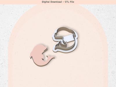 Dolphin Clay Cutter for Polymer Clay | Digital STL File | Clay Tools | 5 Sizes Summer Clay Cutters