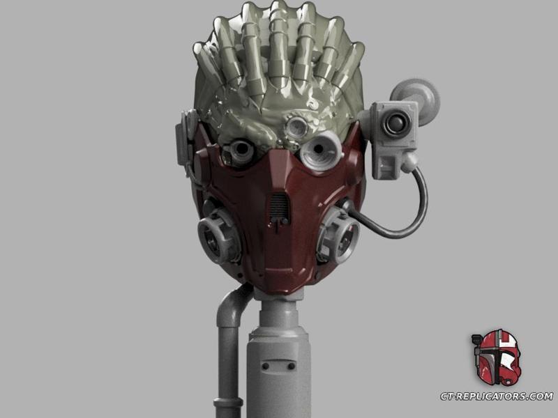  Tech Priest Helmet SpaceMarine 2 Cosplay 1:1 Replica