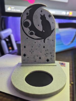 Cat & Moon Single Tarot Card Holder