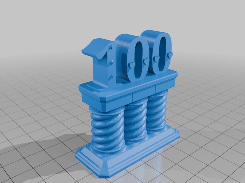 100 on pillars