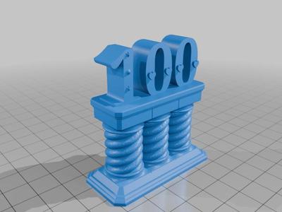 100 on pillars