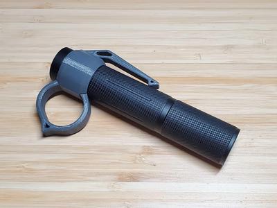Tacticool Clip and Ring Flashlight Accessory (Convoy S6)