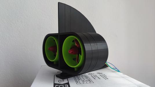 paddleboard fin with motor holder