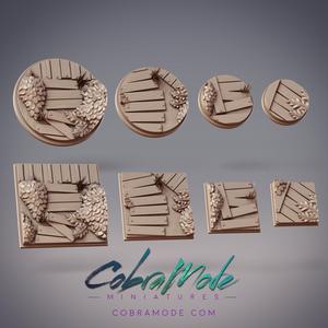 Boardwalk Plank Path Base Pack (8pcs) - Round and Square Versions
