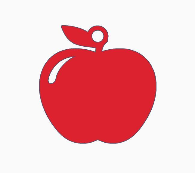 Apple Keychain.stl