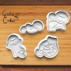 Spacecat Cookie Cutter set 0188