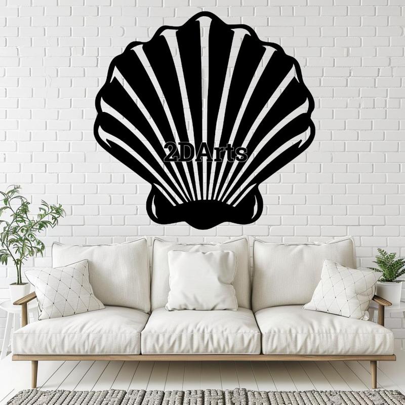 Shell 2D Wall Art/Window Art - Digital STL & SVG File