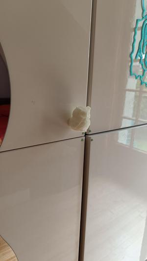 Owl door knob with nut space