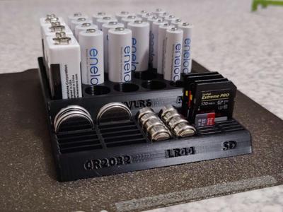 Batteries & SD Holder Box Organizer