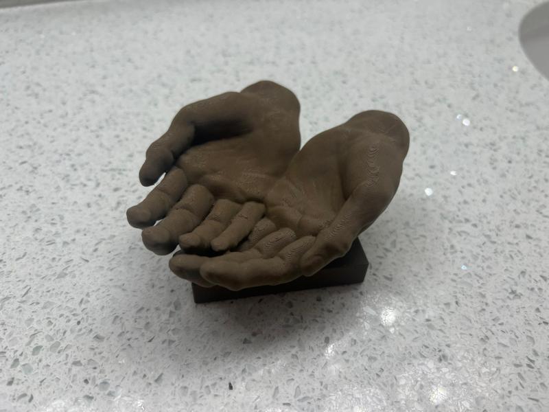 Two Hands Cupping - Perfect for AirPods or Keys