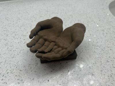 Two Hands Cupping - Perfect for AirPods or Keys