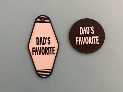 Dad's favorite keychains