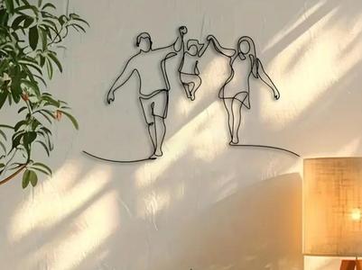 Minimalist family decoration