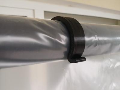 Clamp for outdoor swing cover