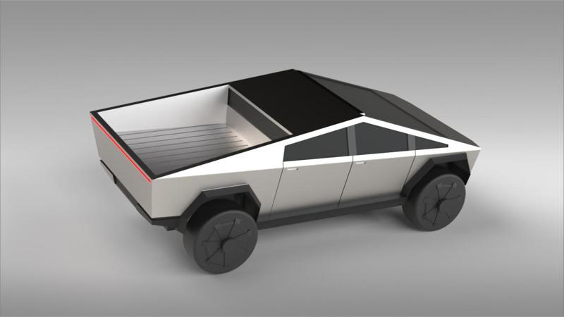 Mini TESLA CYBERTRUCK Bouncy Edition