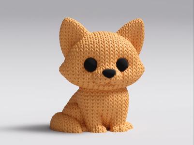 Knitted Fox 