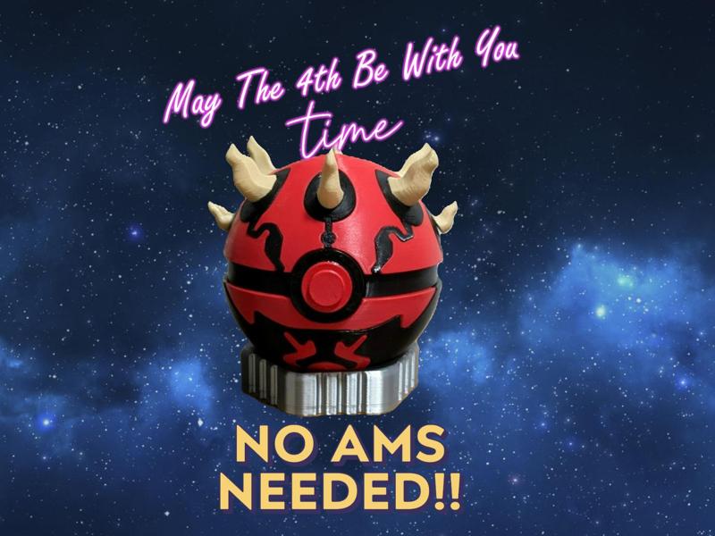 Darth Maul Pokeball - Multipart