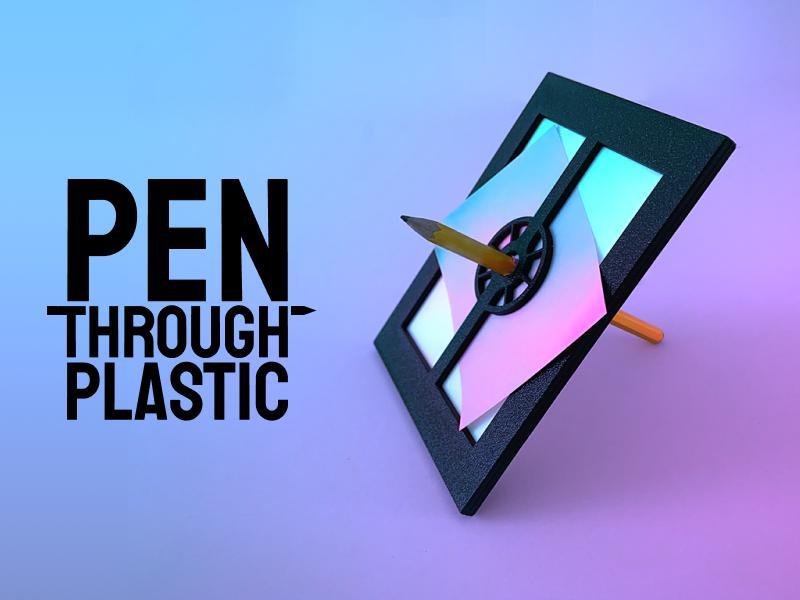Pen Through Plastic Magic Trick