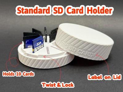 Compact SD Card Storage Case Organizer Travel Box