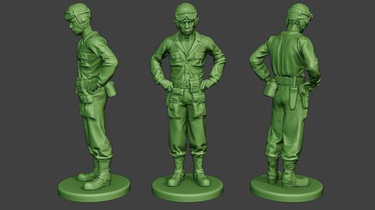 American Tank Crew unit ww2 Stand ATC1