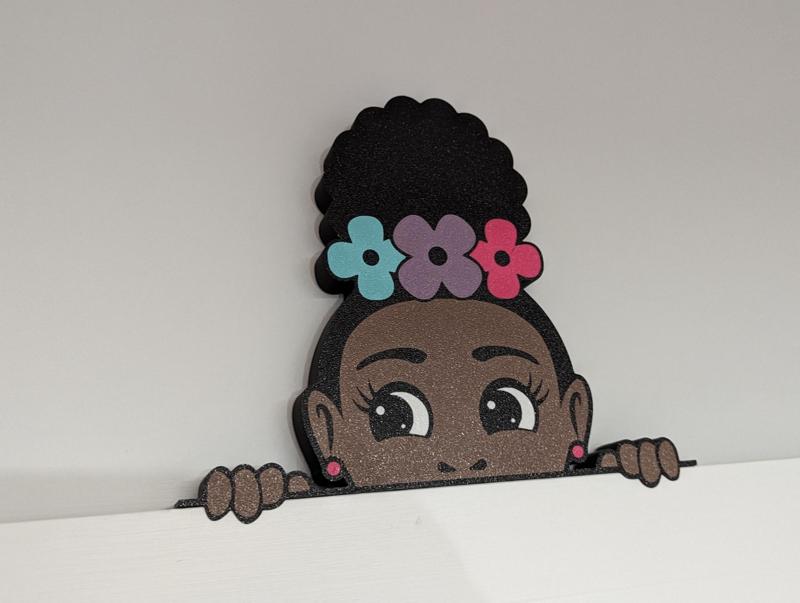 Afro Girl Door or Shelf Decoration (8 variants)