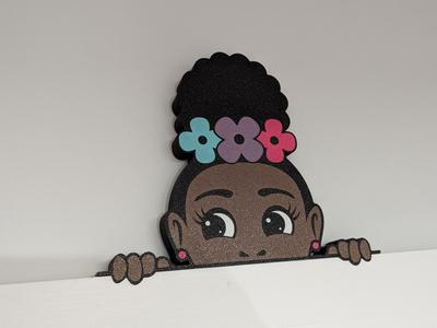 Afro Girl Door or Shelf Decoration (8 variants)
