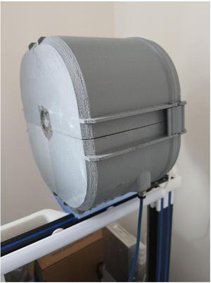 Filamentboxes mounted on Ender 3 Pro