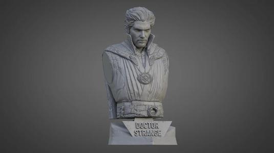 DOCTOR STRANGE ULTRA-DETAILED SUPPORT-FREE BUST 3D MODEL   