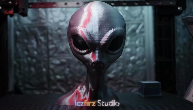 Alien Bust MultiMaterial Remix MMU   