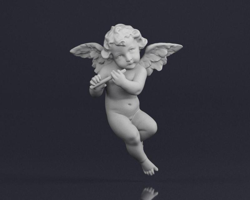001520 Heavenly Melodies Elegant Angel Flutist