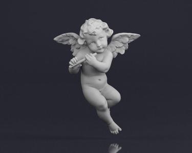 001520 Heavenly Melodies Elegant Angel Flutist
