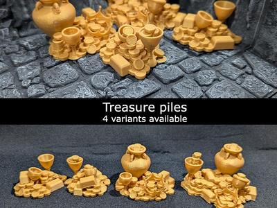 Piles of treasure - DND scatter terrain