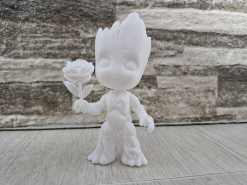 3D Printed Teenage Groot with Flower