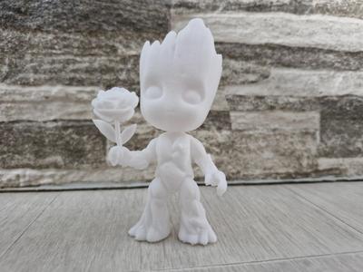 3D Printed Teenage Groot with Flower