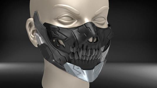 Cyborg Mask V3 STL for