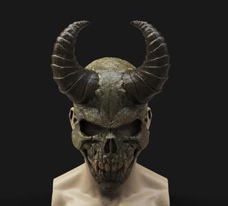 Demon Scull Mask - mobile jaw