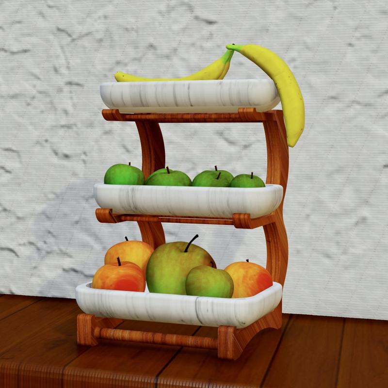 THREE LAYER FRUITS PLATES
