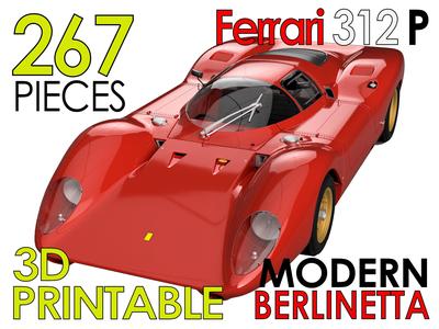 Ferrari 312P Berlinetta Modern - Car Kit