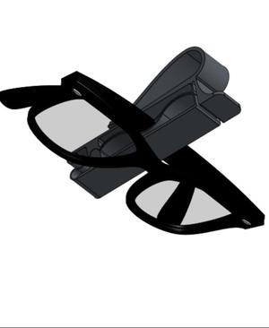 Sunglasses Holder for Car Visor - Print-in-Place