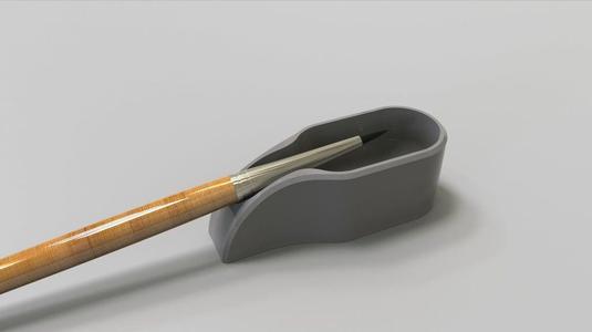 Ergonomic Paint Tray & Brush Holder #1