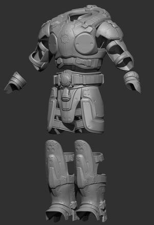 3D Print Model Gears Of War Marcus Fenix